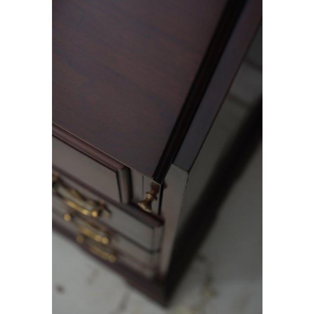 Ethan Allen Georgian Court Cherry Secretary Desk For Sale - Image 12 of 18