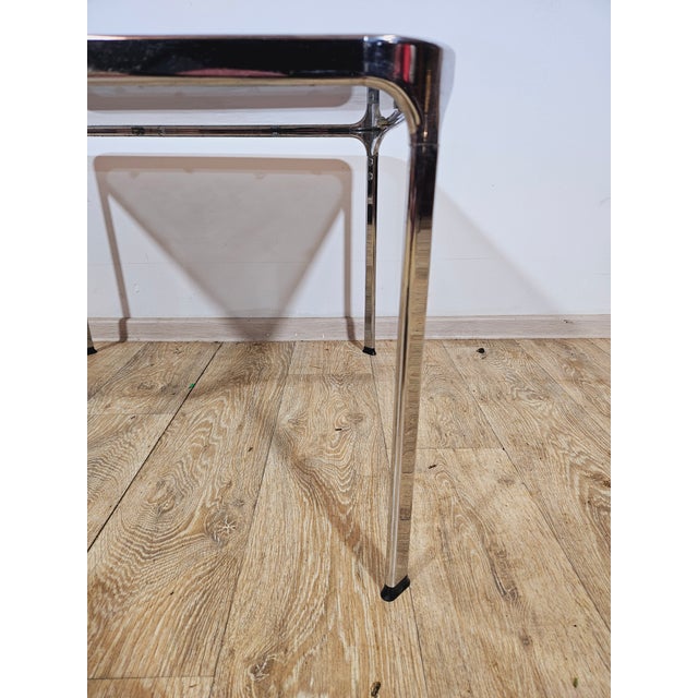 Mid-Century Modern Coffee Table in Chrome and Smoked Glass, Italy, 1970s For Sale - Image 15 of 18
