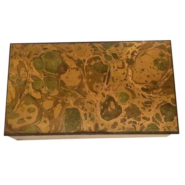 1950s Mid Century Paper and Wood Box by Alessandro Albrizzi For Sale In Tampa - Image 6 of 6
