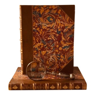 Antique Folio Books — Italian School of Design, London 1835, 304 Master Engravings After Michelangelo, Complete 2-Volume Set For Sale