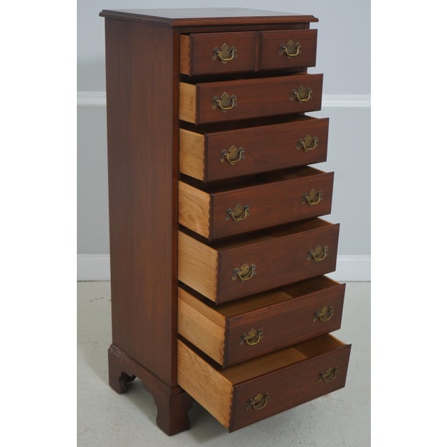 Traditional Henkel Harris Cherry 7 Drawer Lingerie Chest For Sale - Image 3 of 13