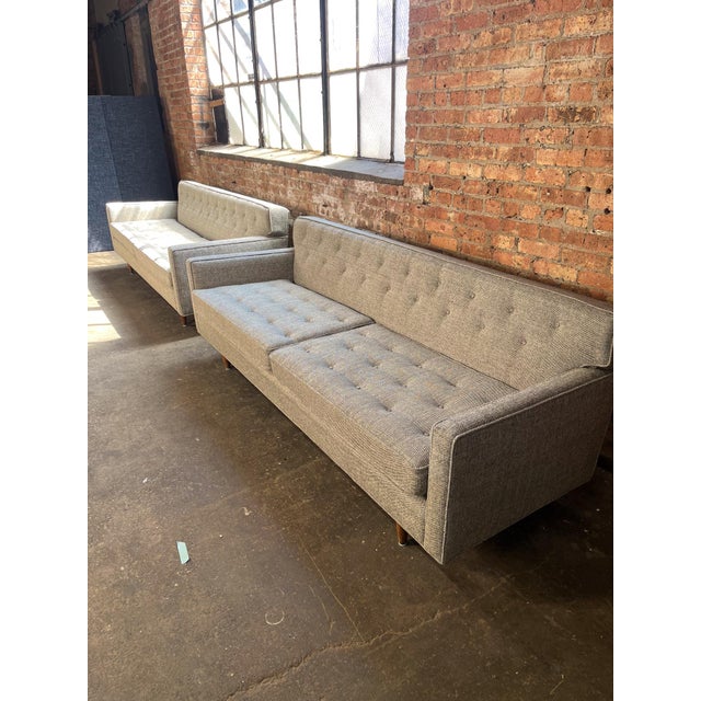 Rare pair of Finn Juhl Model 9316 sofas by Baker Furniture, purchased from the Chicago Merchandise Mart in 1975 and...