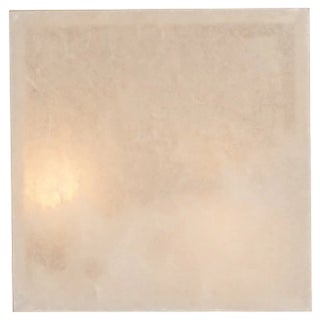 Frene White Alabaster Wall Sconce by Simone & Marcel For Sale