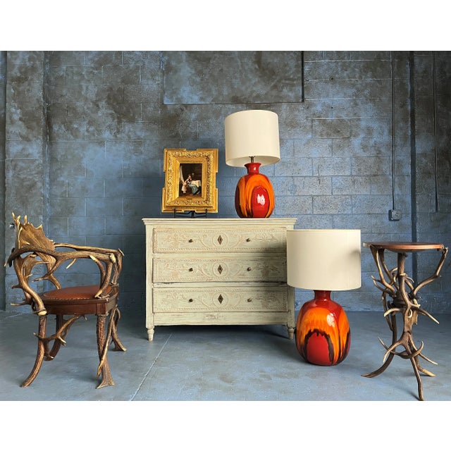 Black Forest Armchair - Distinctive Antler Back and Leather Upholstery C1900 For Sale - Image 6 of 6