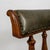 Chestnut Mid 19th Century English Walnut Revolving Desk Chair With Green Leather For Sale - Image 8 of 8