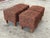 Wood Vintage Animalier Poufs with Wood Legs, 1970s, Set of 4 For Sale - Image 7 of 8
