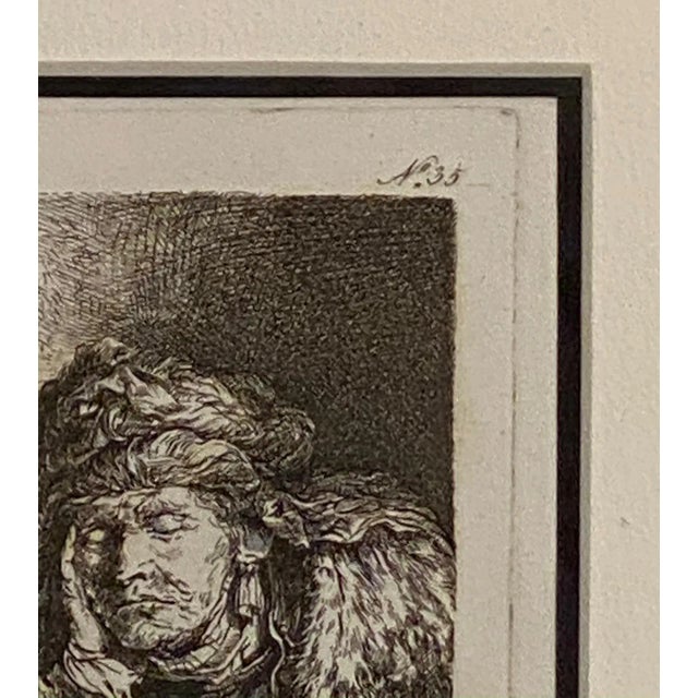 Late 18th Century Rembrandt Etching #35, by Francesco Novelli For Sale - Image 4 of 4