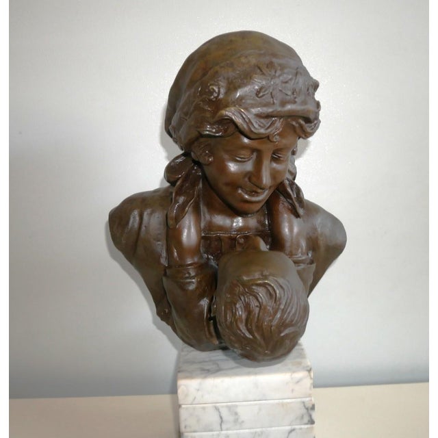 Unidentified, Maternity Bust, Late 19th Century, Bronze For Sale - Image 15 of 18