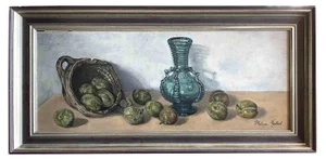 Philippe Golbert, Still Life, Oil Painting, Mid-20th Century, Framed