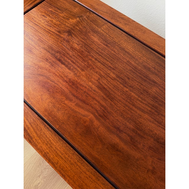 Brown Vintage Asian Modern Solid Wood Coffee Table - Ming Style For Sale - Image 8 of 9