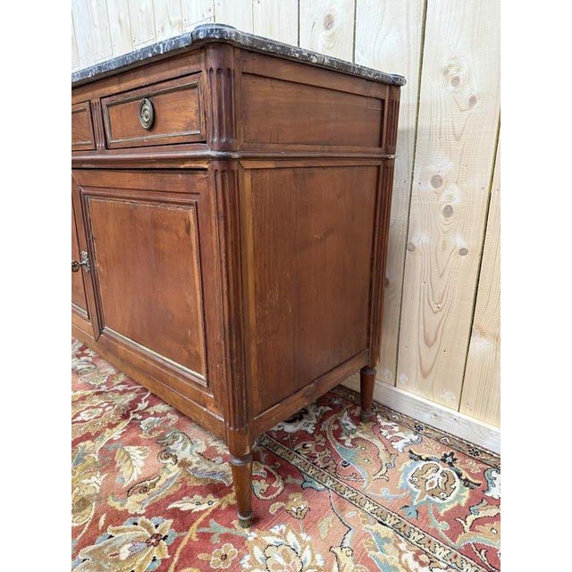 Wood Louis XVI 2-Door Sideboard For Sale - Image 7 of 9