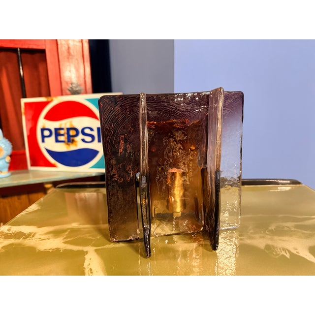 1970s Vintage Italian Murano Glass Wall Lamp, 1970s For Sale - Image 5 of 14