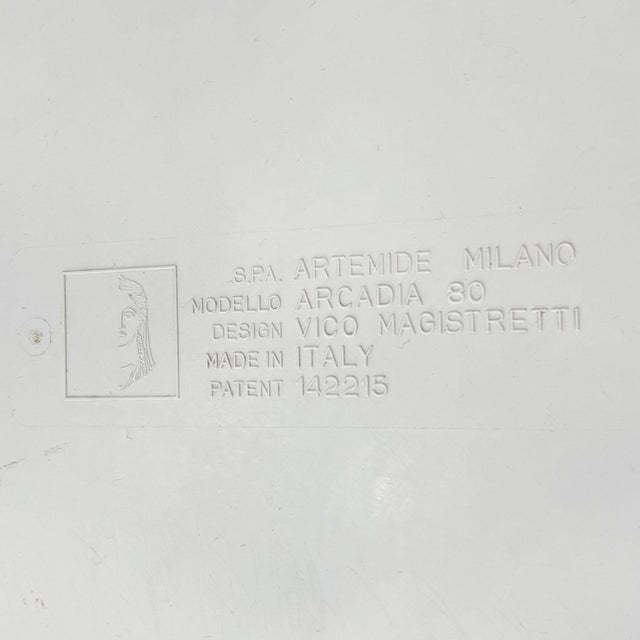 White Arcadia Coffee Table by Vico Magistretti for Artemide, 1970s For Sale - Image 6 of 8
