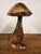 Hand-Carved Wooden Mushroom Table Lamp with Integrated Led For Sale - Image 9 of 18