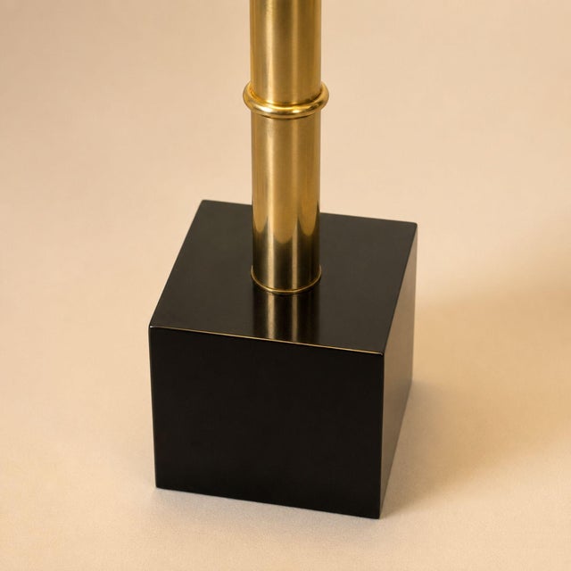 Decorative French table lamp from the 1970s, designed in the glamorous Hollywood Regency spirit and inspired by the iconic...