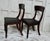 Regency Dark Oak and Oilcloth Chairs, 1830, Set of 2 For Sale - Image 4 of 10