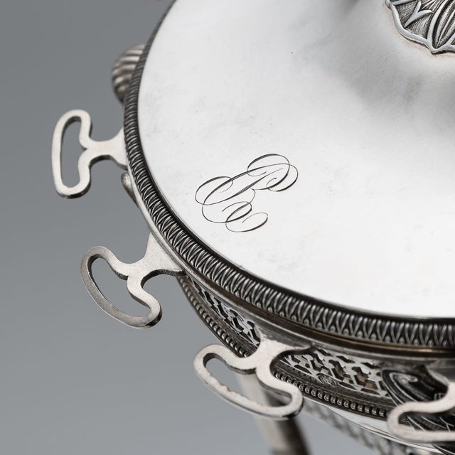 Antique French Empire Silver Confiturier Spoons, 1800, Set of 13 For Sale - Image 18 of 18