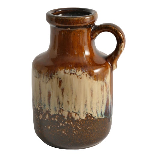 Mid-Century Modern Fat Lava Drip Glaze Ceramic Vase, West Germany, 1970s For Sale