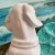 White Glazed White Ceramic Dog Figurine For Sale - Image 8 of 10