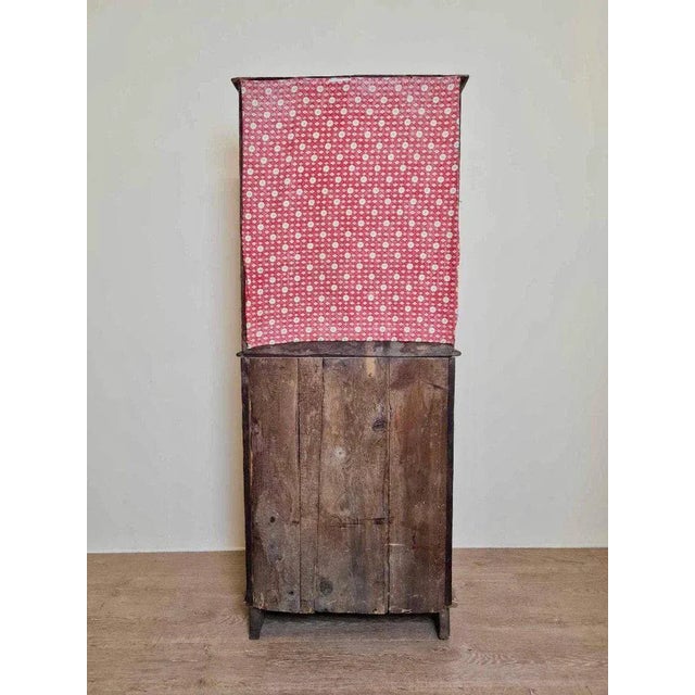 Wood Louis XV Period Cabinet with Shelves For Sale - Image 7 of 10