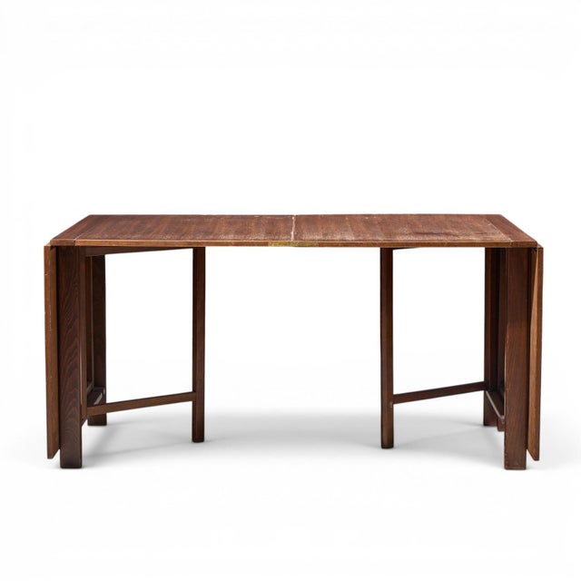 Brown Bruno Mathsson Style Maria Mid Century Danish Teak Expanding Dining Table For Sale - Image 8 of 11