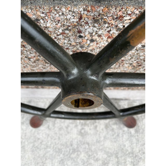 Verdigris Antique Ship’s Wheel in Bronze For Sale - Image 8 of 13