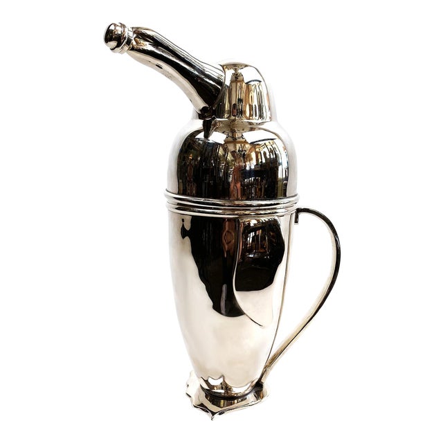 Chrome Penguin Cocktail Shaker Chairish