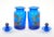A beautiful pair of tall Italian apothecary jars with covers, crafted in Italy during the mid-20th century and showcasing...