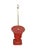 Wood Vintage Hand-Painted Red Flowerpot Floor Lamp For Sale - Image 7 of 7