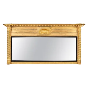 Regency Giltwood Ovemantle Mirror