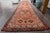 Ruby Red 1970s Vintage Handmade Wool Cotton Orange Runner Rug For Sale - Image 8 of 11