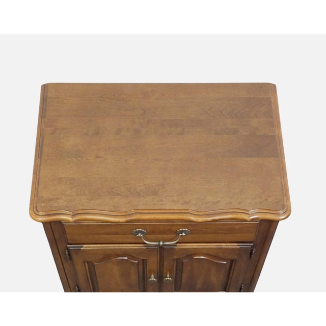 Ethan Allen Country French Collection 26" Cabinet Nightstand 26-5226 - 216 Bordeaux Finish For Sale - Image 10 of 15