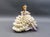 Dresden Porcelain Early 19th Century Dresden Germany Large Ballerina Holding Flower Porcelain Lace Figurine (Read) For Sale - Image 4 of 11