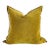 Ocre French Vintage Velvet Pillow For Sale