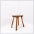 1960s Rustic Pine Stool with Four Legs, 1960s For Sale - Image 5 of 12