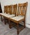 Cream Vintage English Style Barley Twist Tiger Oak Pub Dining Chairs - Set of 4 For Sale - Image 8 of 13