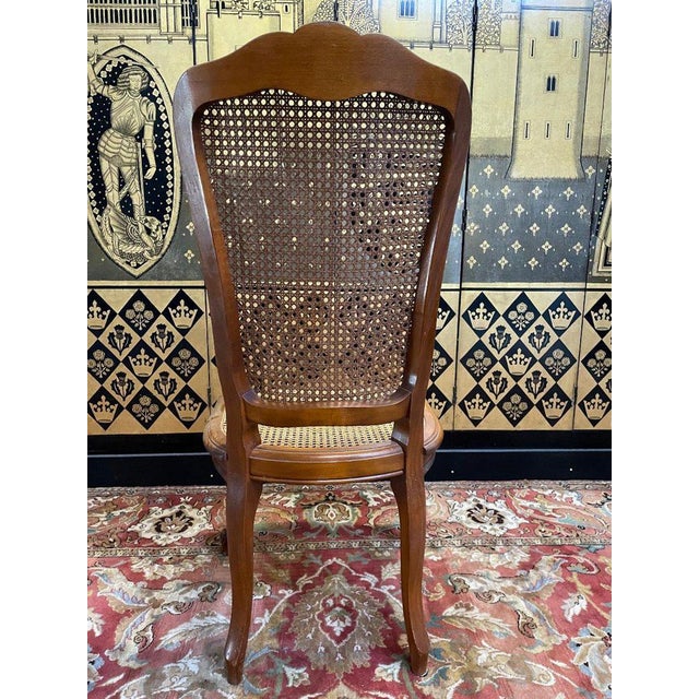 Louis XV Cane Chairs, Set of 6 For Sale - Image 9 of 11
