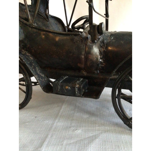 1950s Metal Car Sculpture For Sale - Image 10 of 11