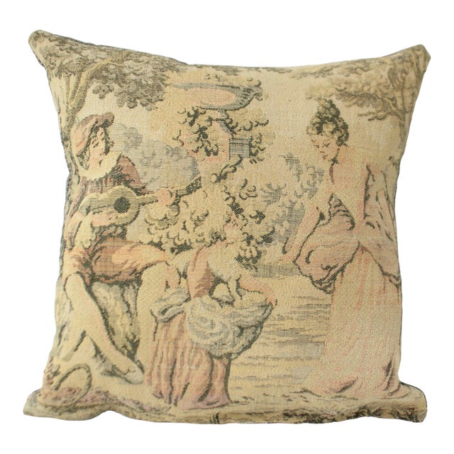 8" French Tapestry Drawer Sachet Essential Lavender Oil/Made in France For Sale