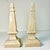 1980s Vintage Boho Chic Hollywood Regency Crackle Finish Ceramic Obelisk - A Pair. For Sale - Image 9 of 12