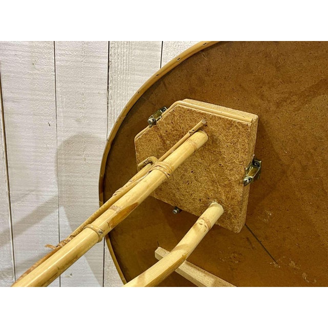 Rattan Set with Table & Chairs, 1970s, Set of 5 For Sale - Image 6 of 15