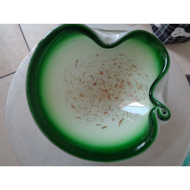1960s Mid Century Art Glass Bowl For Sale - Image 5 of 6