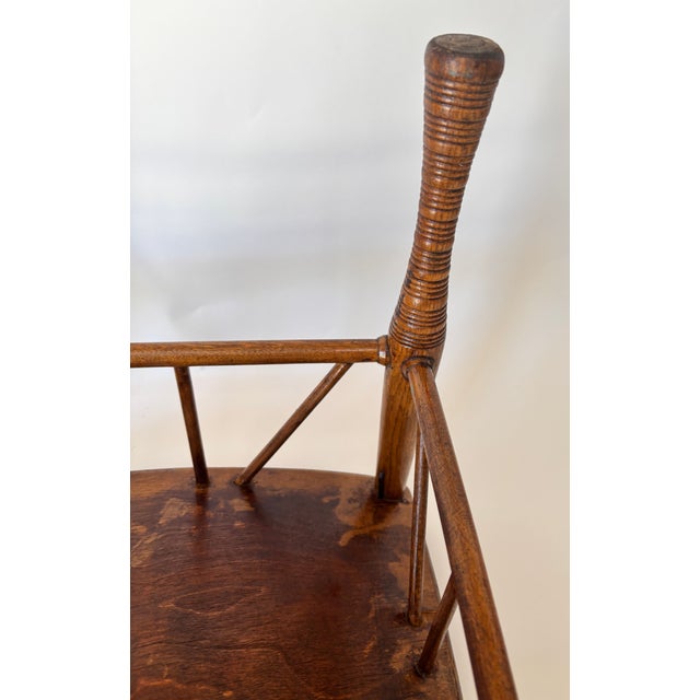 Brown Egyptian Revival Thebes Stool by Liberty of London, Early 20th Century For Sale - Image 8 of 16