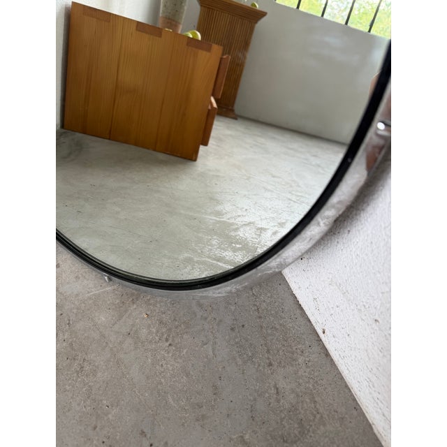 Vintage Round Metal Mirror, 1970s For Sale - Image 16 of 18