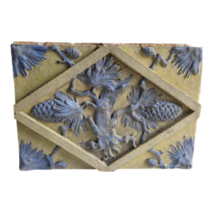 Early 20th Century Architectural Fragment Tile With Pinecone Motif