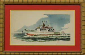"Private Yacht" Watercolor