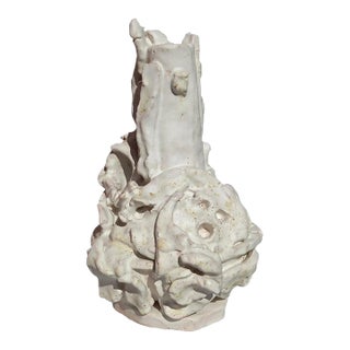 Sculptural Glazed Ceramic Vase 'La Demoiselle D’Avignon' by Diane Grant For Sale