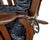 Antique Oak and Leather Rocking Chair, 1910 For Sale - Image 9 of 11