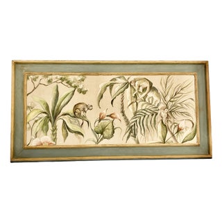 French Artist, Jungle Panel, 1920s, Oil on Canvas For Sale
