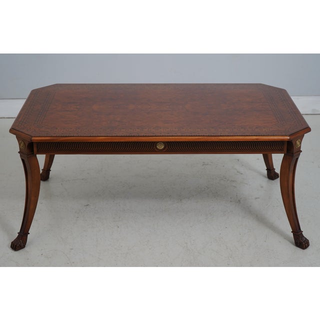 Age: Approx: 30 Years Old Details: Ball & Claw Feet High Quality Construction Large Impressive Table Nice Inlay Work...